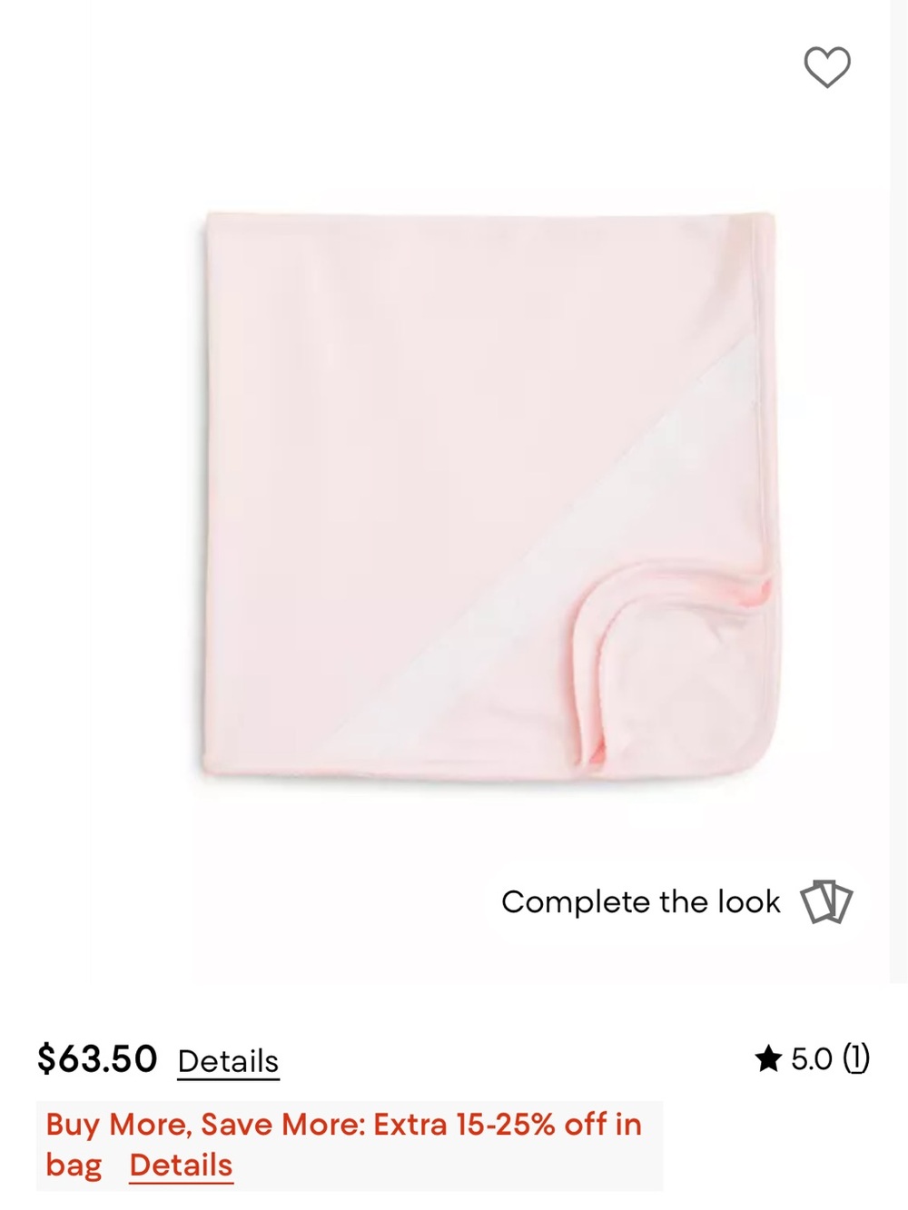 Kissy Kissy Pale Pink Plush Baby Blanket